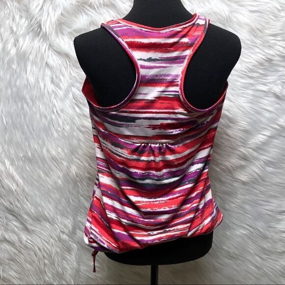Athleta Top Size Large Vibrant Colors Built in Bra - Picture 3 of 13